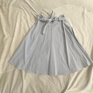 NWOT Comptoir des Cotonniers Striped Cotton Midi Skirt, Size L